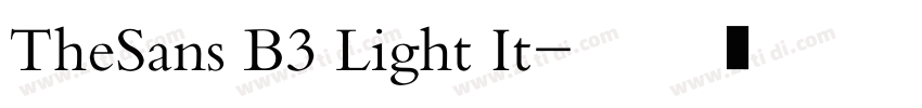 TheSans B3 Light It字体转换